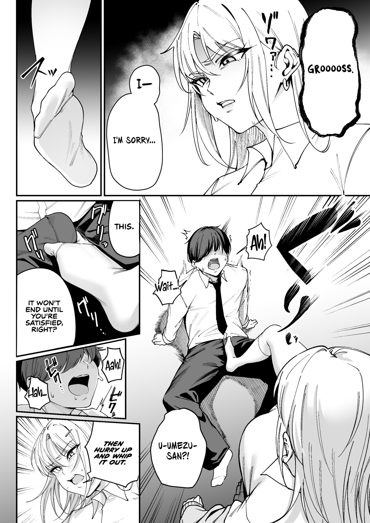 Hentai Manga Comic-Now That I'm a 'Special Treatment' Student, I'll Choose the Ill-natured Gyaru! -Umezu-san, Who Always Puts Her Ass on My Desk--Read-13